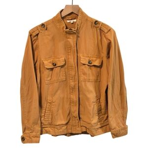 Maurices Mustard Yelllw Long Sleeve Lightweight Utility Jacket Size Large